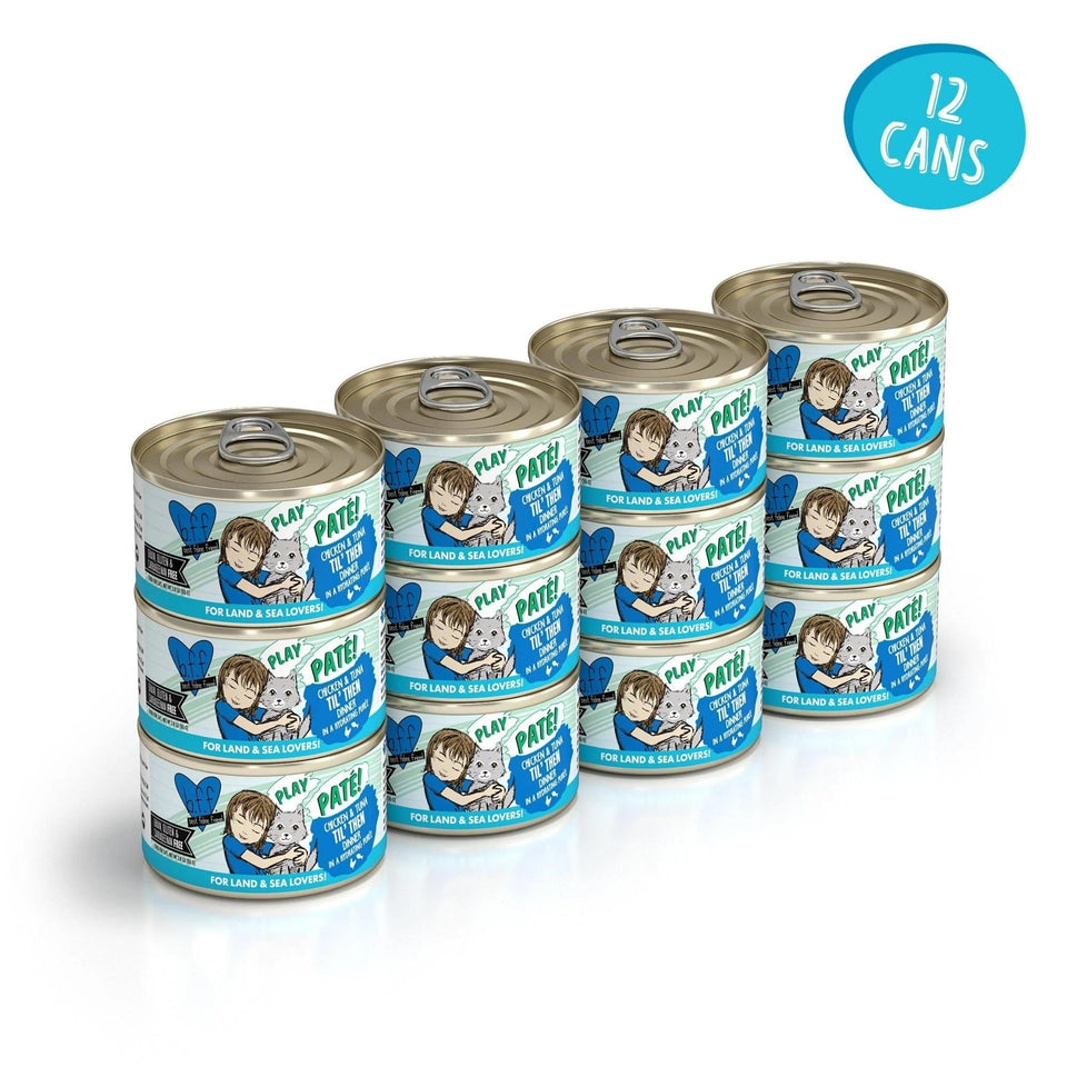 BFF Cat Play Chicken and Tuna Til Then Dinner 2.8 oz. 12 ct