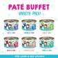 BFF Cat Play Pat Partay! Variety Pack 3oz. (Case of 12) - Pets Perfect