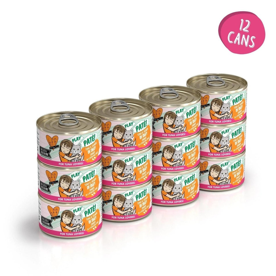 BFF Cat Play Tuna & Salmon Oh Snap Dinner Wet Cat Food, 2.8 oz, 12 ct, view 3