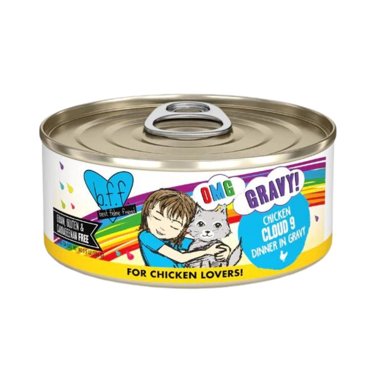 BFF Cat Omg Chicken Cloud 9 Dinner in Gravy 5.5oz. (Case of 8) - Pets Perfect