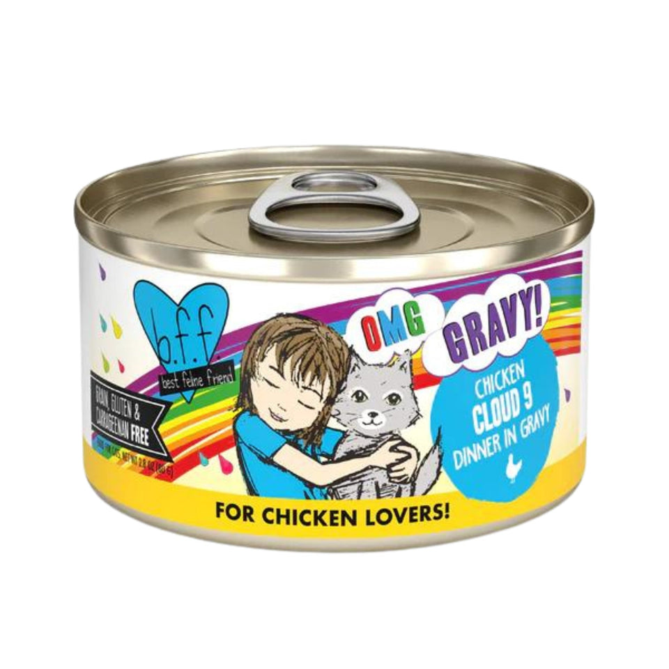 BFF Cat Omg Chicken Cloud 9 Dinner in Gravy 2.8 oz. 12 ct