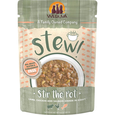 Weruva Stir The Pot Lamb, Chicken and Salmon Stew Wet Cat Food 3 oz