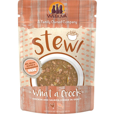 Weruva What A Crock Chicken and Salmon Stew Wet Cat Food 3 oz Pouch 12