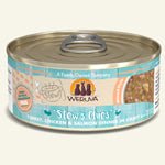 Weruva Cat Stews Clues Turkey; Chicken and Salmon Dinner in Gravy 5.5oz (Case of 8) - Pets Perfect