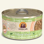 Weruva Cat Stewy Lewis Lamb; Chicken and Salmon Dinner in Gravy 2.8oz. (Case of 12) - Pets Perfect