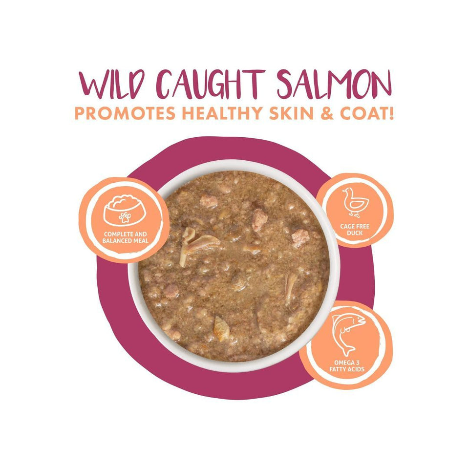 Weruva Stewlander Duck & Salmon Dinner in Gravy Wet Cat Food, 2.8 oz. 12 ct