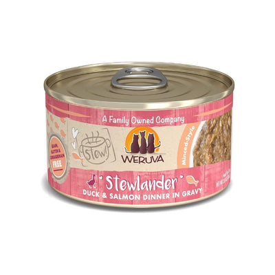 Weruva Stewlander Duck & Salmon Dinner in Gravy Wet Cat Food