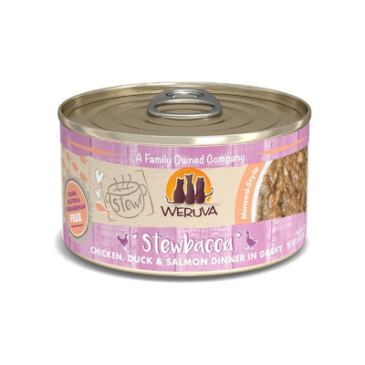 Weruva Stewbacca Chicken, Duck and Salmon Dinner in Gravy for Cats 2.8