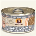 Weruva Cat Stew! Goody Stew Shoes Chicken and Salmon Dinner in Gravy 2.8oz. (Case of 12) - Pets Perfect