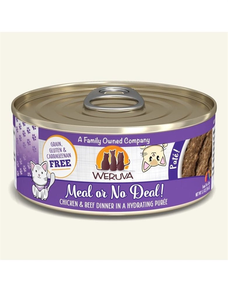 Weruva Cat Pate Meal or No Deal! Chicken and Beef Dinner 5.5oz. (Case of 8) - Pets Perfect