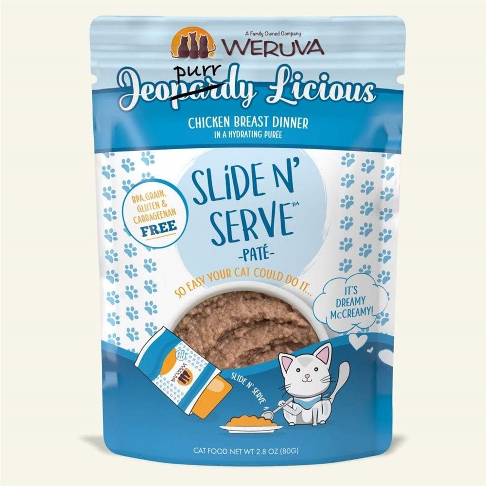 Weruva Cat Pates Jeopurrdy Licious Chicken Breast Dinner 2.8oz. (Case of 12) - Pets Perfect