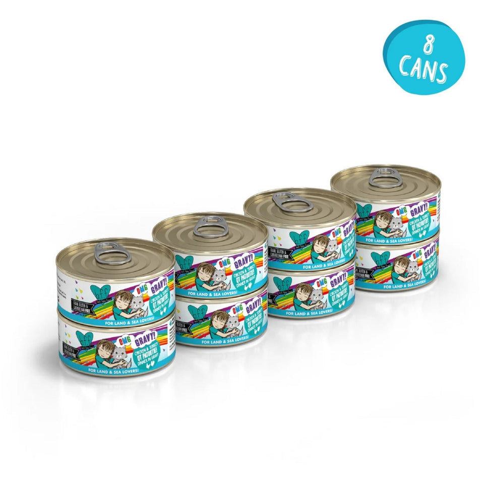 BFF Cat Omg Gravy Qt Patootie Chicken & Turkey 5.5oz. - (Case of 8)