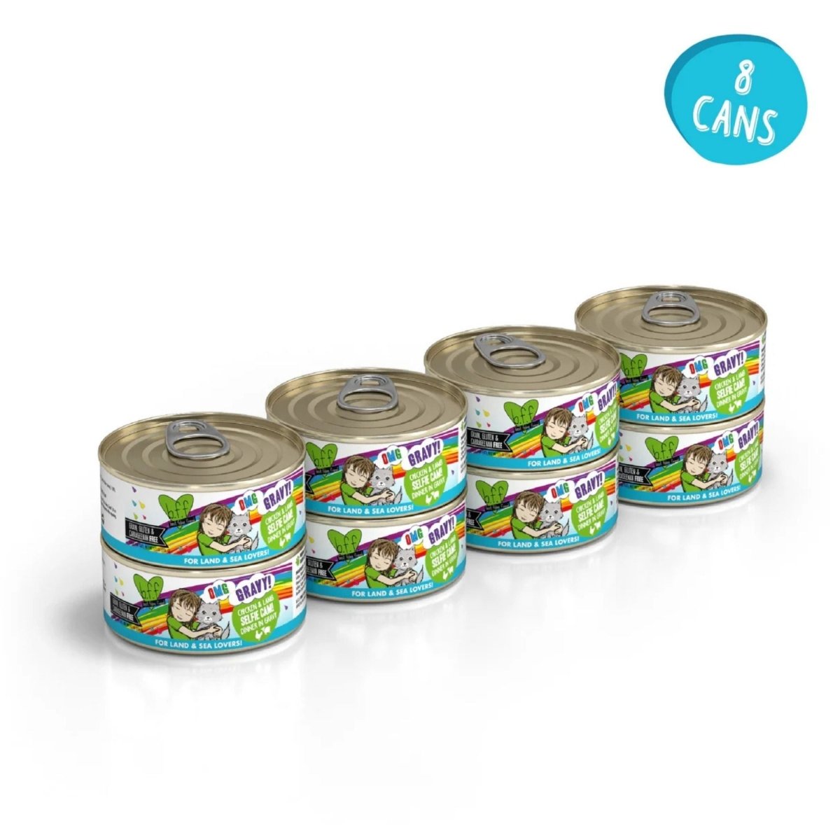 BFF Cat Omg Gravy Selfie Cam Chicken & Lamb 5.5oz. - (Case of 8) - Pets Perfect