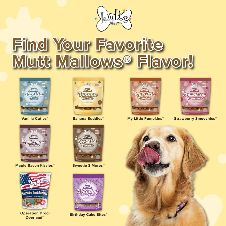 Lazy Dog Mutt Mallows Banana Buddies 5oz. (Case of 3)
