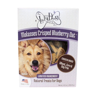 Lazy Dog Molasses Crisped Blueberry Oat (Wheat, Corn & Soy Free) Dog Treat 14oz.