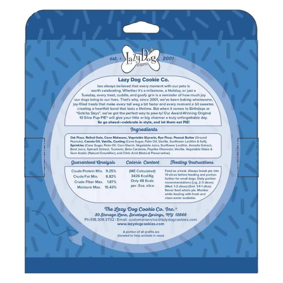 Lazy Dog Happy Birthday Pup-Pie for a Charming Boy 5oz.
