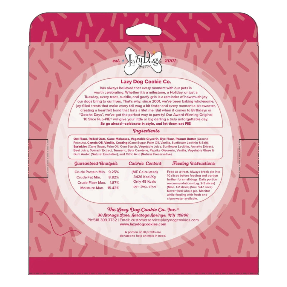 Lazy Dog Happy Birthday Pup-PIE for a Darling Girl 5oz.