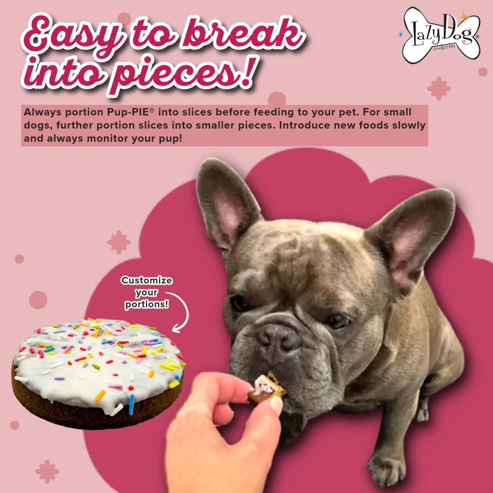 Lazy Dog Happy Birthday Pup-PIE for a Darling Girl 5oz.