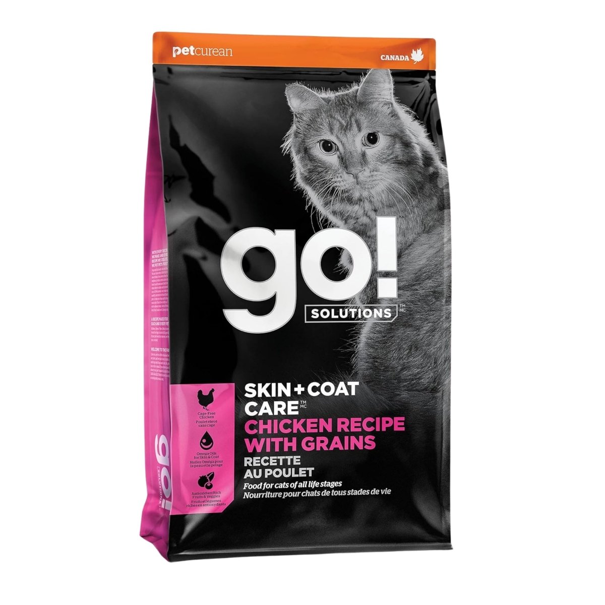 Go! Cat Skin & Coat Care Chicken With Grain 8Lb - Pets Perfect