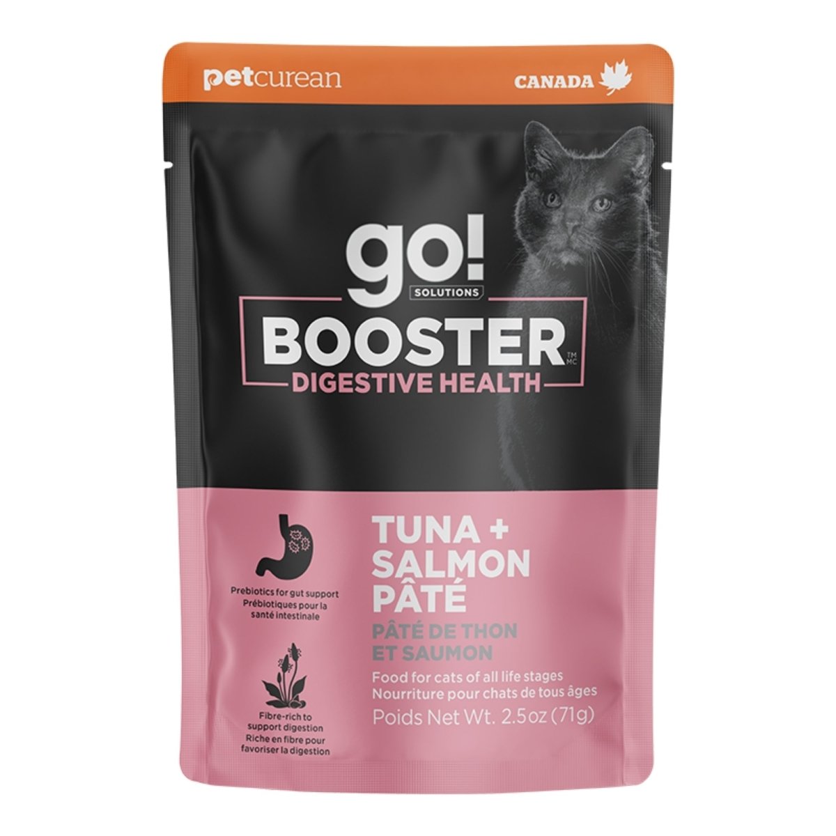 Go! Cat Booster Digestive Health Pate Tuna & Salmon 2.5oz. (Case of 24) - Pets Perfect