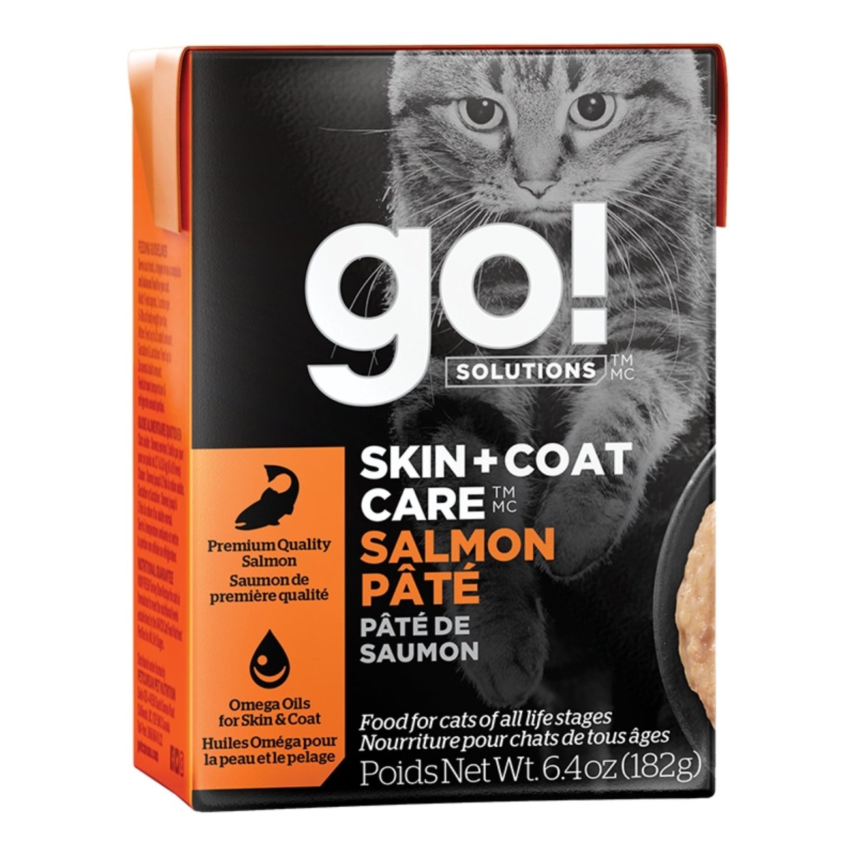 Go! Cat Skin & Coat Care Pate Salmon With Grain 6.4oz. (Case of 24) - Pets Perfect