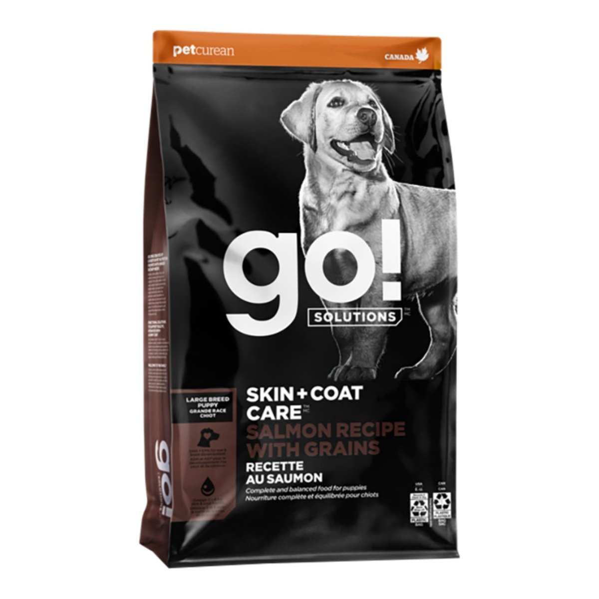 Go! Dog Skin + Coat Care Large Breed Puppy Salmon 12Lb - Pets Perfect