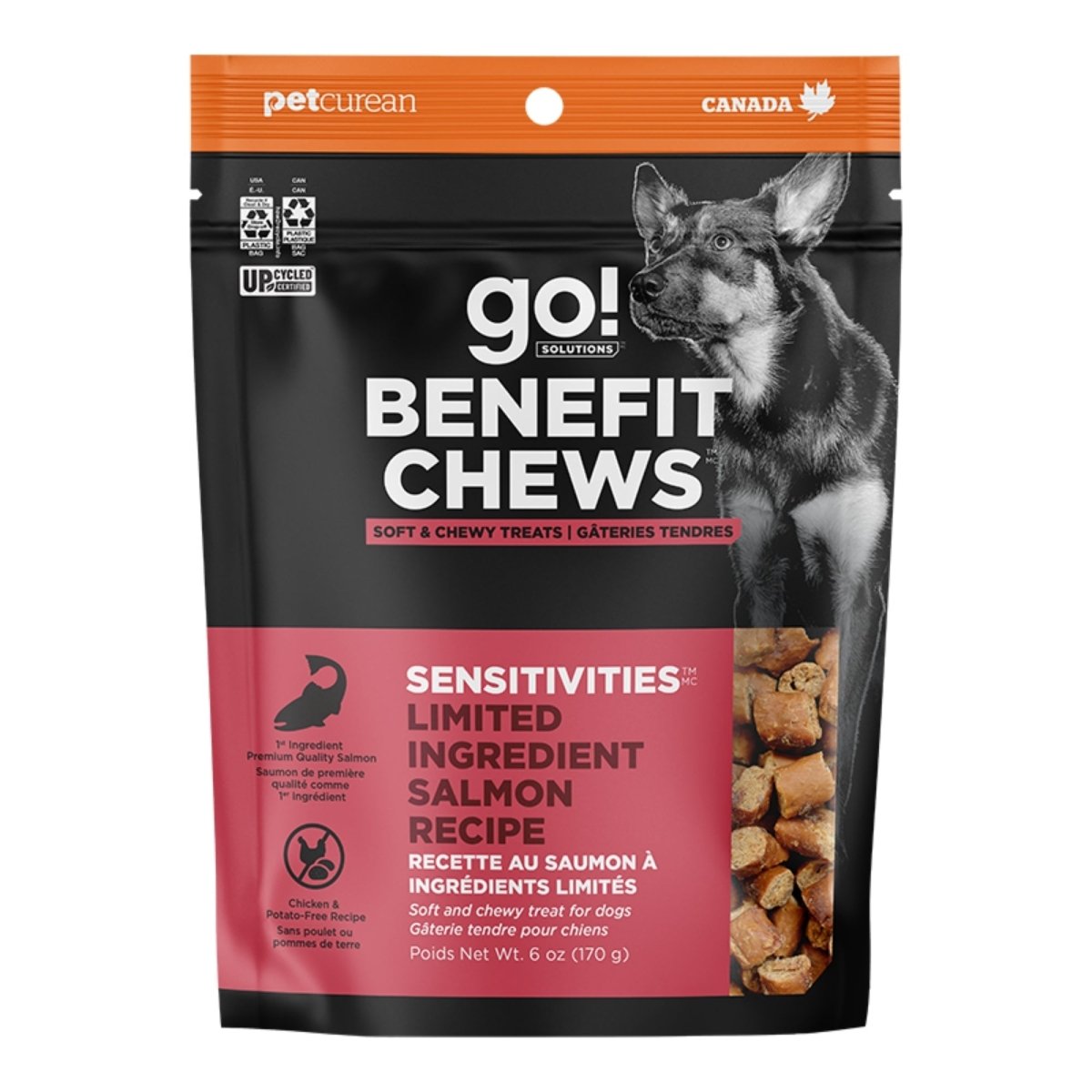 Go! Dog Benefit Chews Limited Ingredient Grain Free Salmon 6oz. - Pets Perfect