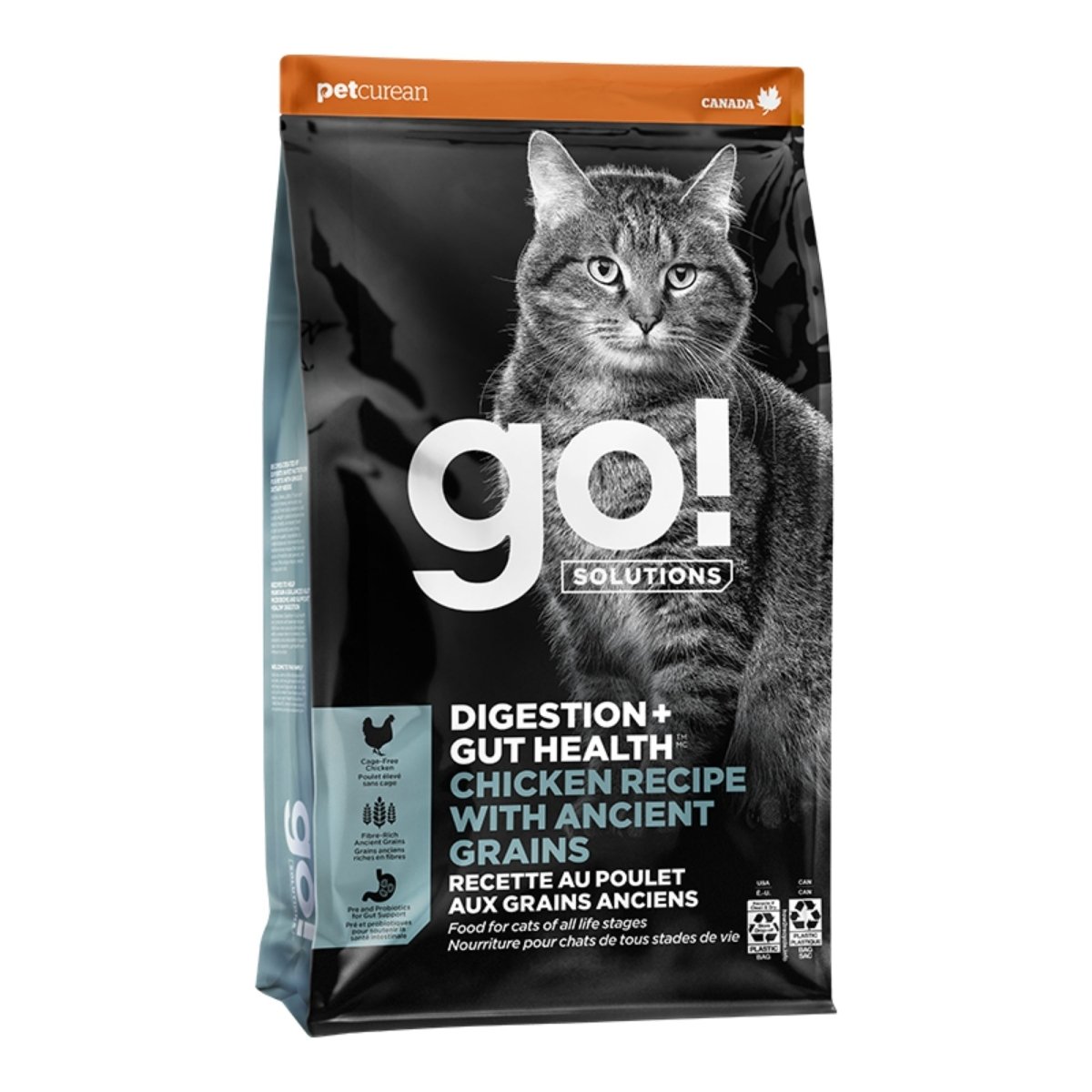 Go! Cat Digestion & Gut Health Chicken Ancient Grain 3Lb - Pets Perfect
