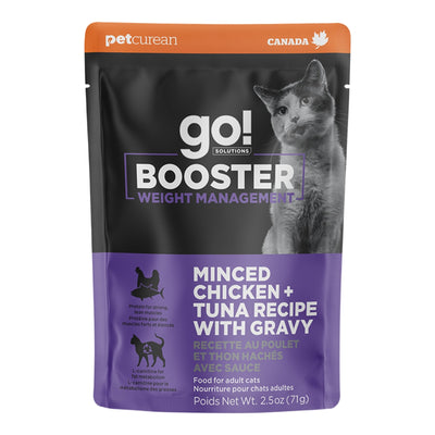 Go! Cat Booster Weight Management Minced Chicken & Tuna 2.5 oz. 24 ct