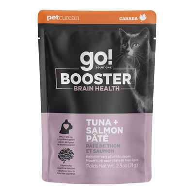 Go! Cat Booster Brain Health Tuna + Salmon Pate 2.5oz. (Case of 24)