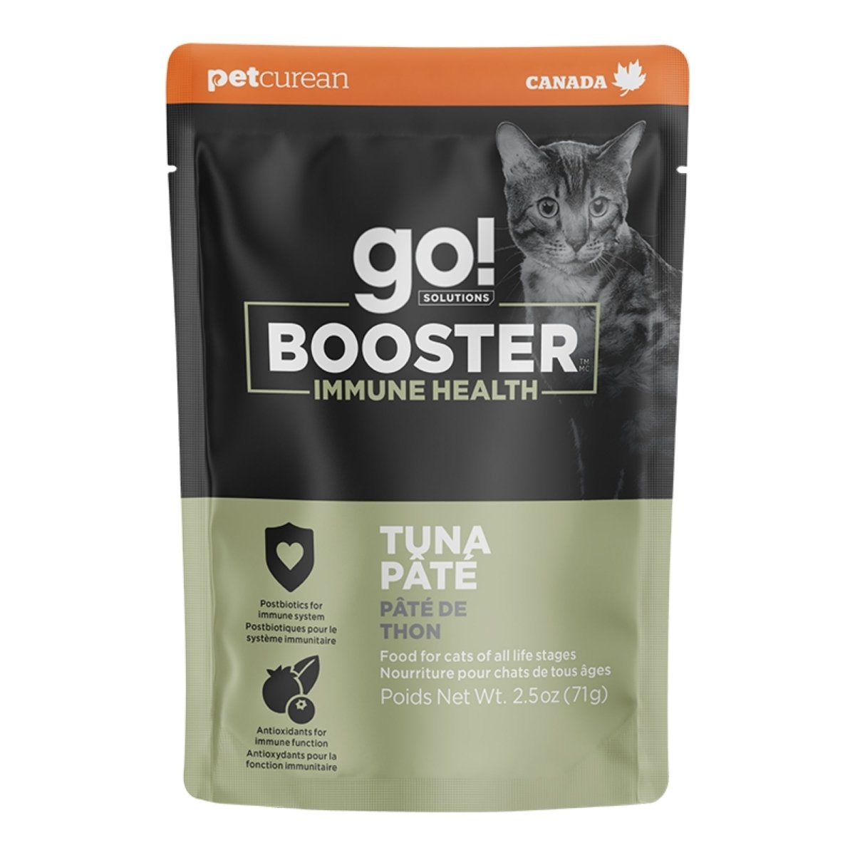 Go! Cat Booster Immune Health Pate Tuna 2.5oz. (Case of 24) - Pets Perfect