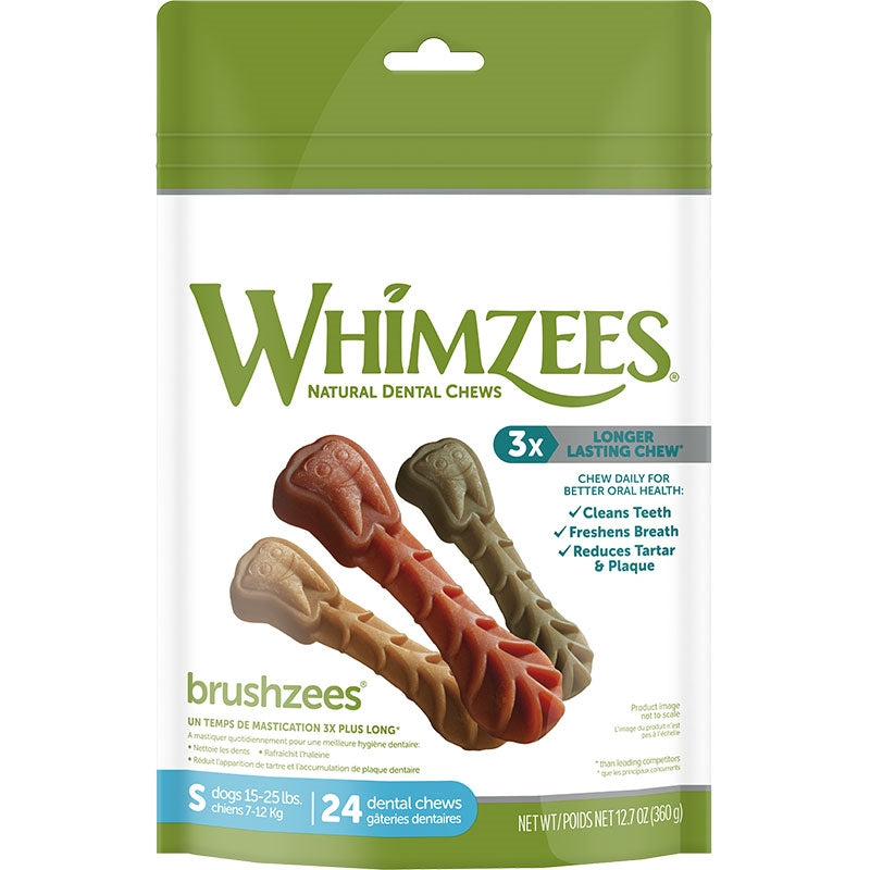 Whimzees Brushzees Small, 12.7 oz Bag