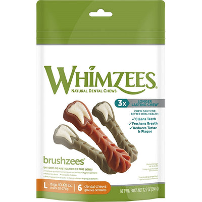Whimzees Brushzees Large, 12.7 oz Bag