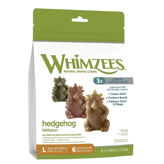 Whimzees Hedgehog Large, 12.7 oz Bag