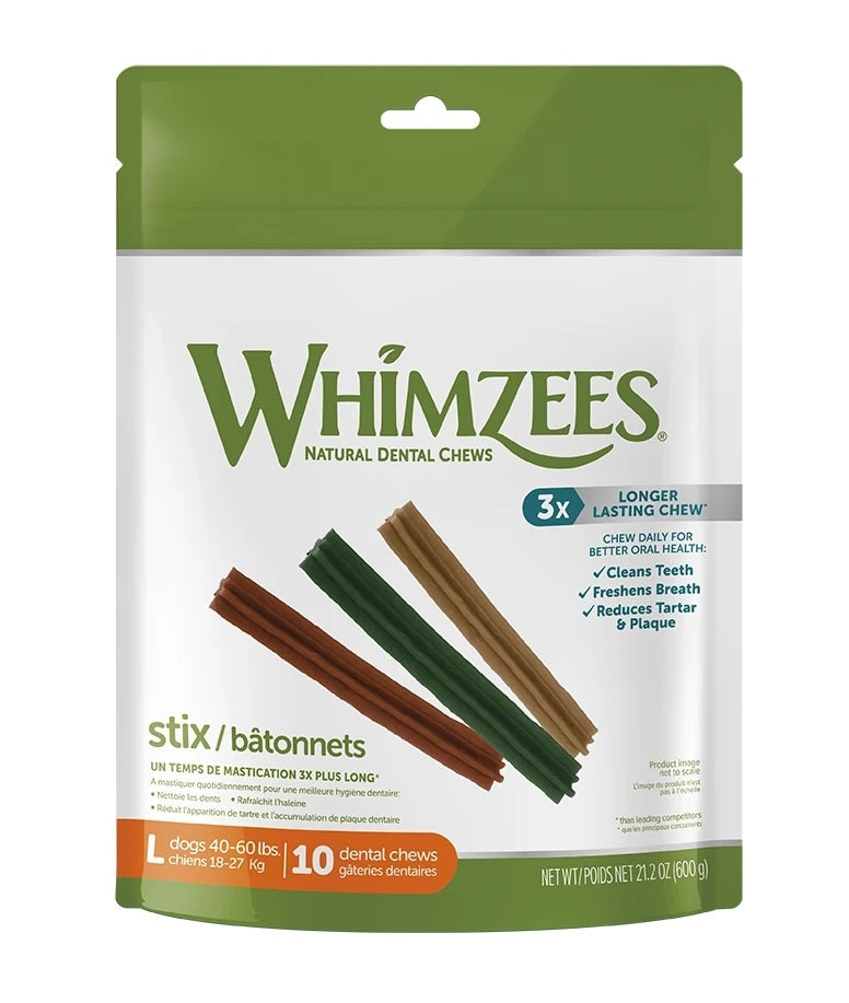 Whimzees Stix Large, 14.8 oz Bag