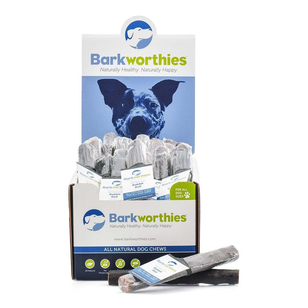 Barkworthies Rabbit Sausage 50ea - Pets Perfect
