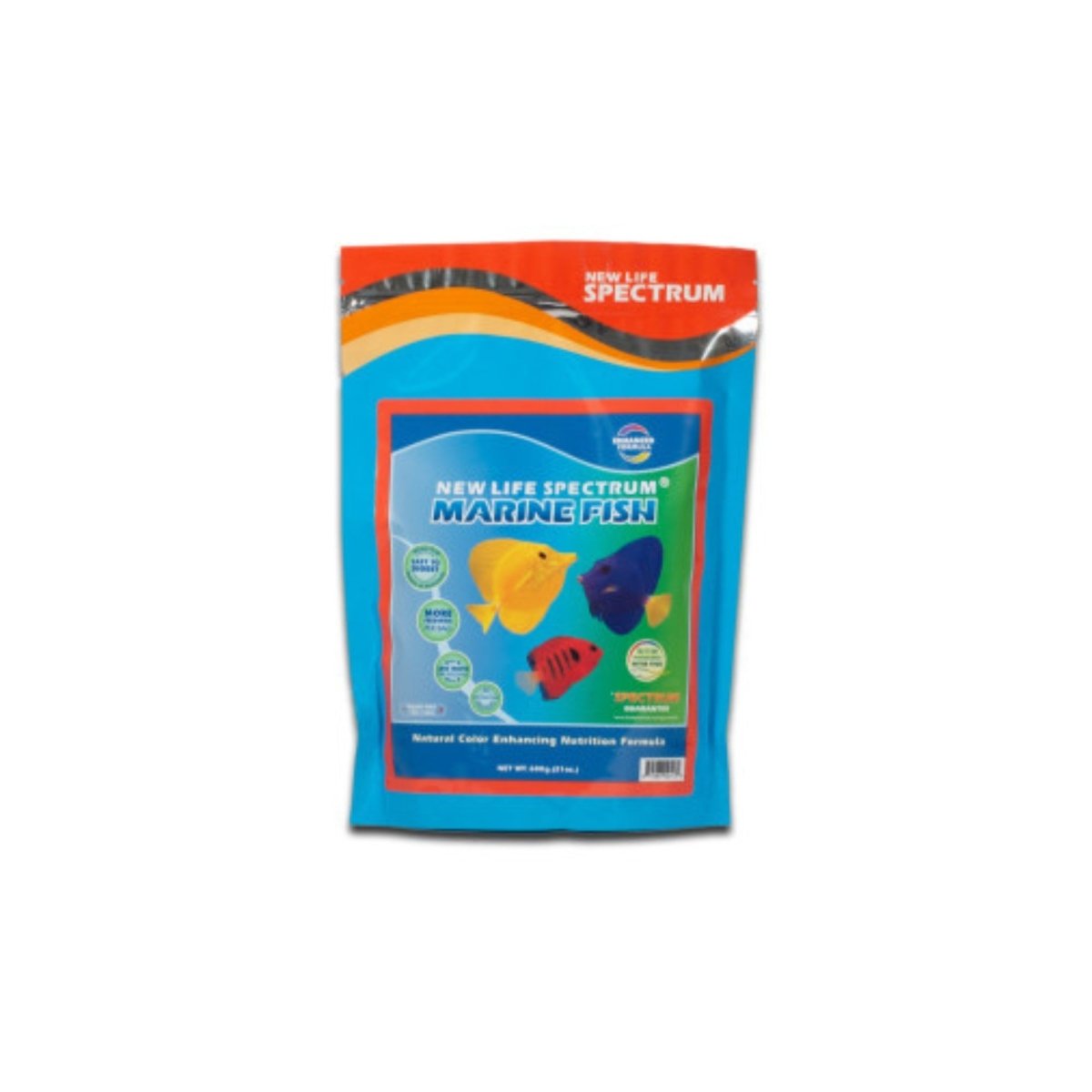 New Life Spectrum Color Enhancing Marine Fish Food 1ea/1 mm, Regular, 600 g - Pets Perfect