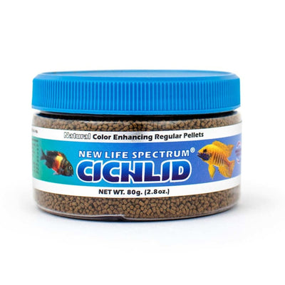 New Life Spectrum Cichlid Sinking Pellets Fish Food 1ea/2.8 oz, Regular