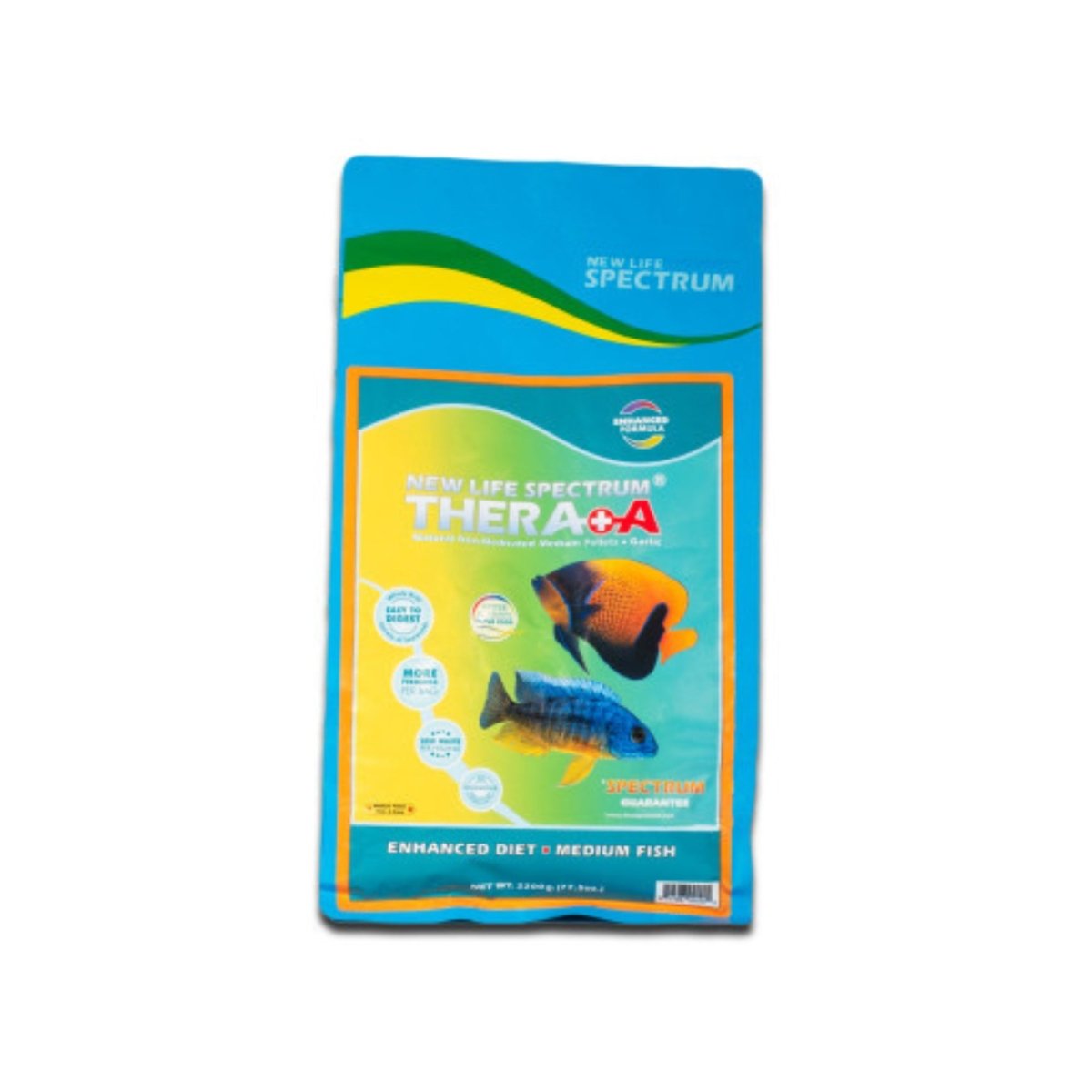 New Life Spectrum Thera+A Color Enhancing Fish Food 2200G, 1ea/2 mm, Medium - Pets Perfect