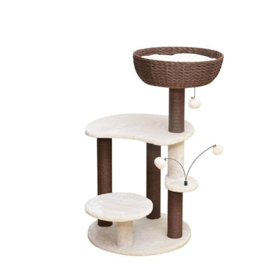 PetPals Quartz 5-Level Cat Tree
Brown & Cream 35 in