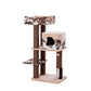 PetPals Cowboy Cat Tree Brown Cow Print 50 in, XL - Pets Perfect