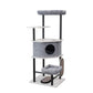 PetPals Grayson Industrial Style Cat Tree Grey 61 in - Pets Perfect