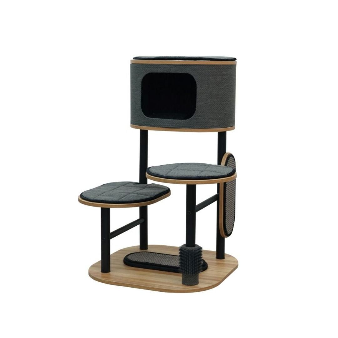 PetPals Starbz Industrial Style Cat Tree Charcoal 37 in - Pets Perfect