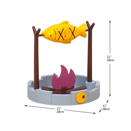 PetPals Grilled Fish Interactive Cat Treat Toy 11 in - Pets Perfect