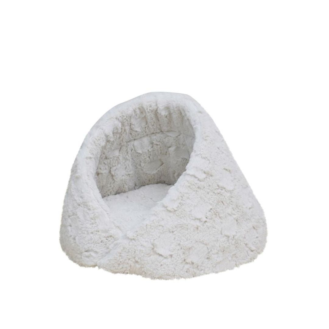 PetPals Rose Cradle Pet Bed Ivory 17.7 in - Pets Perfect