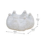 PetPals Rose Crown Pet Bed Ivory 17.7 in, view 2