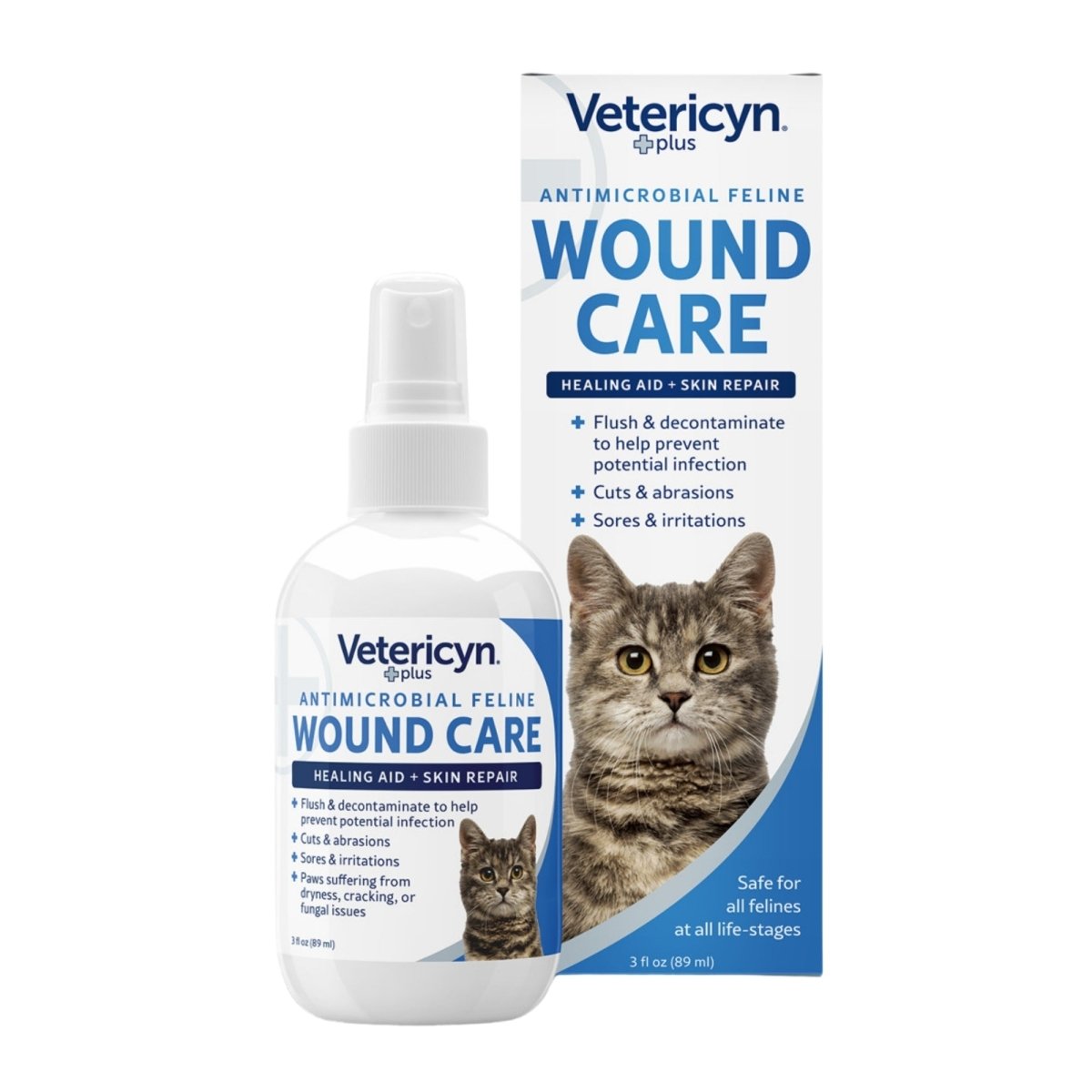 Vetericyn Plus Feline Wound & Skin Care 1ea/3 fl oz - Pets Perfect