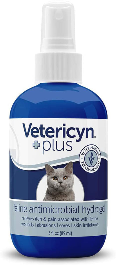 Vetericyn Plus Feline Antimicrobial Hydrogel 1ea/3 fl oz - Dog Supplements Ears and Eyes