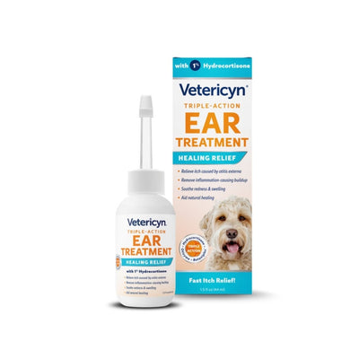 Vetericyn Triple-Action Ear Treatment Healing Relief 1.5 oz - Pets Perfect