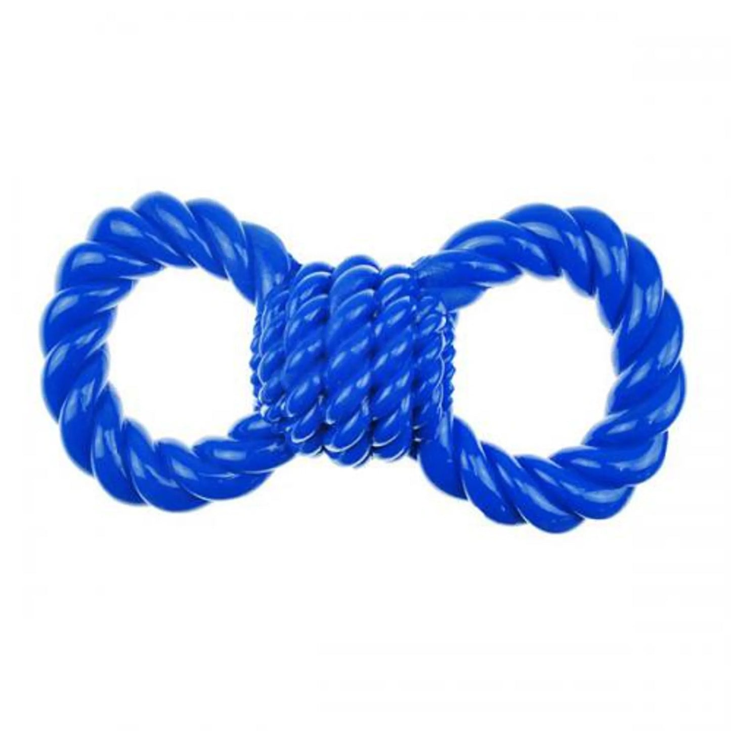 Durable TPR Figure 8 Dog Tug Toy - Interactive Fetch and Chew Toy for Aggressive Chewers - Pets Perfect